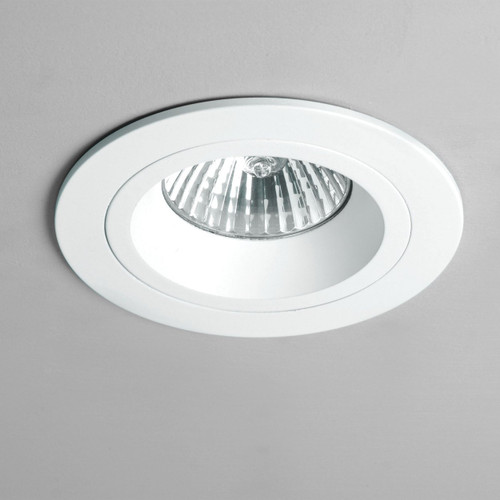 Taro Matt White Round Fire-Rated Recessed Ceiling Light