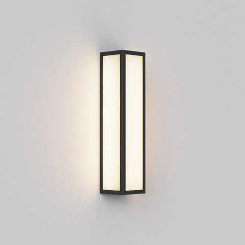 Salerno Black IP44 LED Outdoor Wall Light