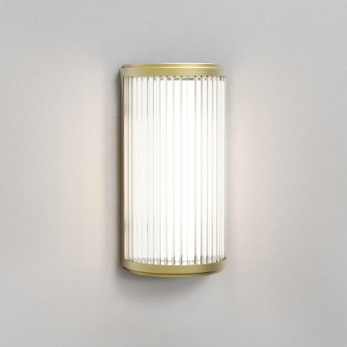 Versailles Matt Gold Dimmable 25cm 3000K LED IP44 Bathroom Wall Light