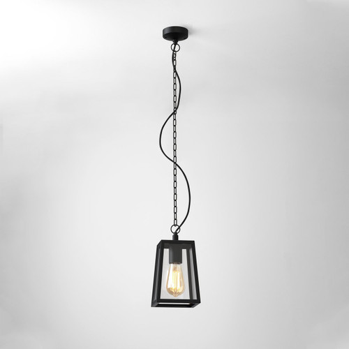 Calvi Black 21.5cm IP23 Outdoor Pendant Light