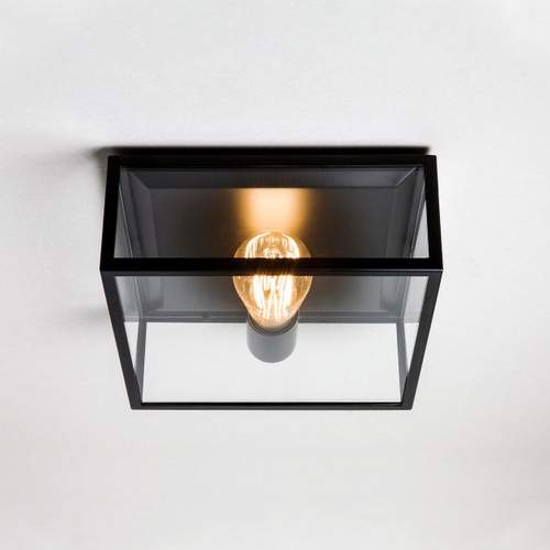 Astro Lighting Bronte Matt Black IP23 Flush Ceiling Light 