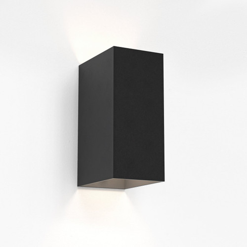 Oslo Black 16cm LED IP65 Outdoor Wall Light