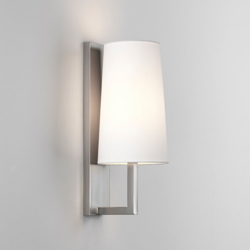 Riva Matt Nickel IP44 Bracket Only Bathroom Wall Light