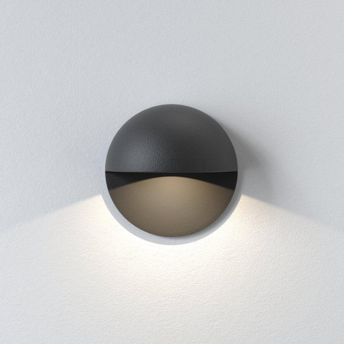 Astro Lighting Tivola Black 3000K LED IP65 Recessed Wall Light 
