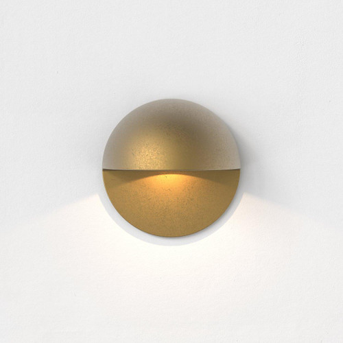 Astro Lighting Tivola Antique Brass 3000K LED IP65 Recessed Wall Light 