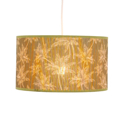 Bambou Olive Drum 35cm Shade Only