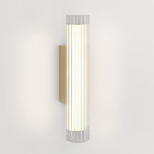 io Matt Gold 3000K 42cm LED IP44 Bathroom Wall Light
