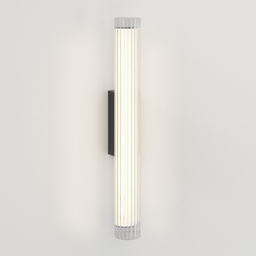 io Matt Black 3000K 66.5cm LED IP44 Bathroom Wall Light