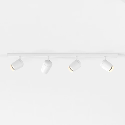 Koto 4 Light Matt White Adjustable Bar Ceiling Spotlight