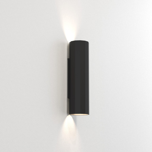 Hashira 2 Light Matt Black Up and Down Wall Light