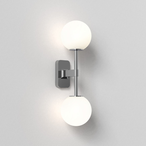 Tacoma 2 Light Polished Chrome Bracket Only IP44 Bathroom Wall Light