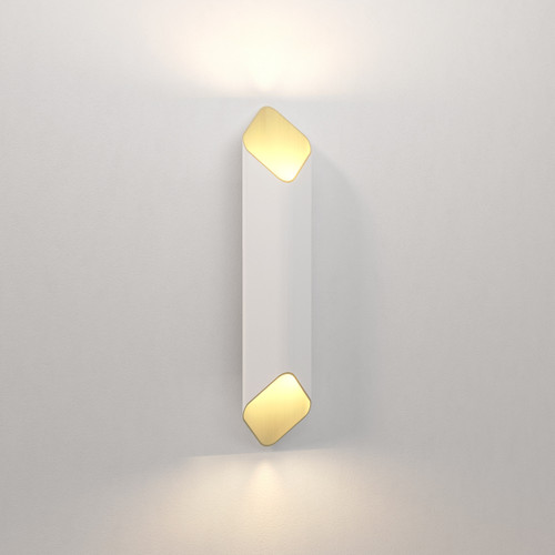 Ako Matt White and Gold 60cm LED Wall Light