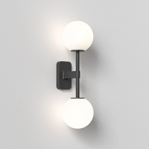 Tacoma 2 Light Matt Black Bracket Only IP44 Bathroom Wall Light