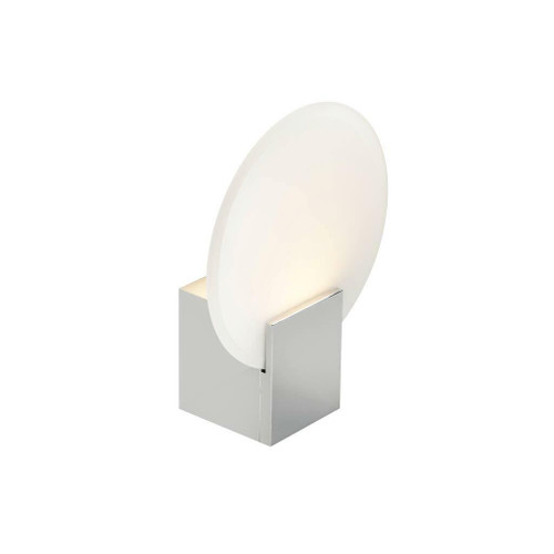 Nordlux Hester Chrome with Circular Frosted Glass Wall Light