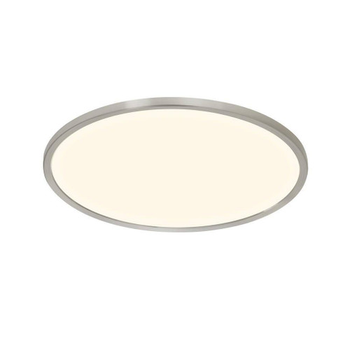 Nordlux Oja 42 IP20 3000K/4000K Bushed Nickel with White Glass Ceiling Light