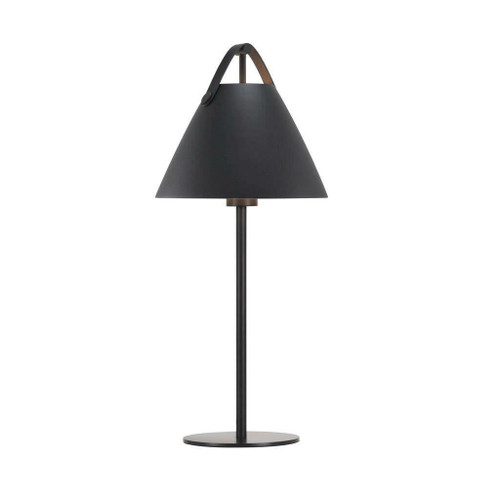 DFTP Strap Black with Leather Strap Table Lamp