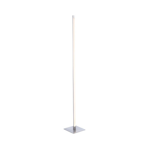 Leuchten Direkt BELLA Brushed Steel with Opal White Diffuser LED Straight Floor Lamp