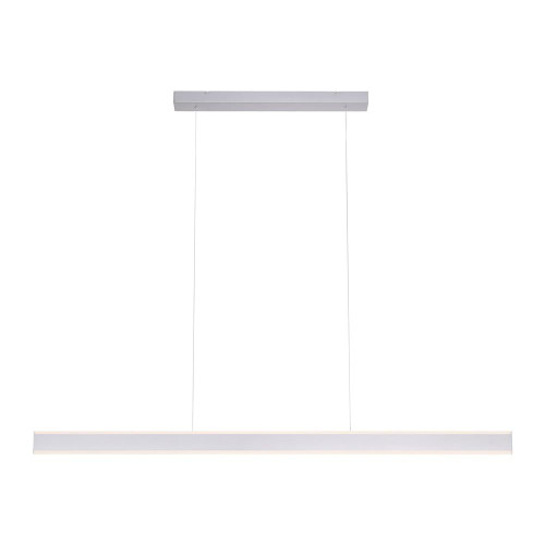 Paul Neuhaus ARINA 140cm 2 Light Satin Chrome Bar Pendant Light