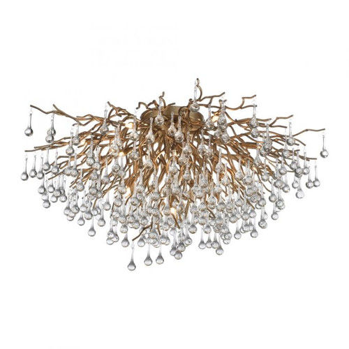 ICICLE 14 Light Aged Brass Ceiling Light