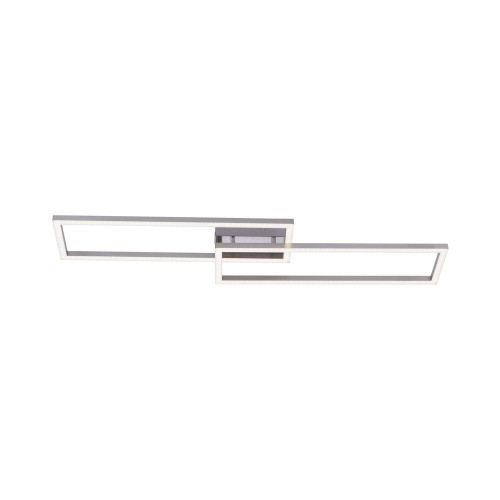 Leuchten Direkt Ls-MAXI 2 Light Steel Rectangle Double Ceiling Light