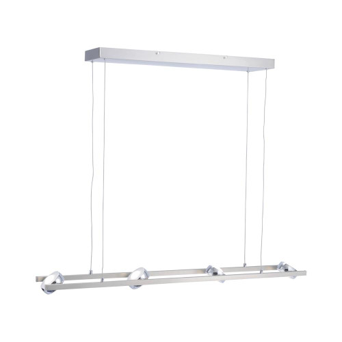 OPTI 8 Light Satin Chrome Dimmable Colour Change  Smart Bar Pendant Light OPTI 8 Light Satin Chrome Dimmable Colour Change  Smart Bar Pendant Light