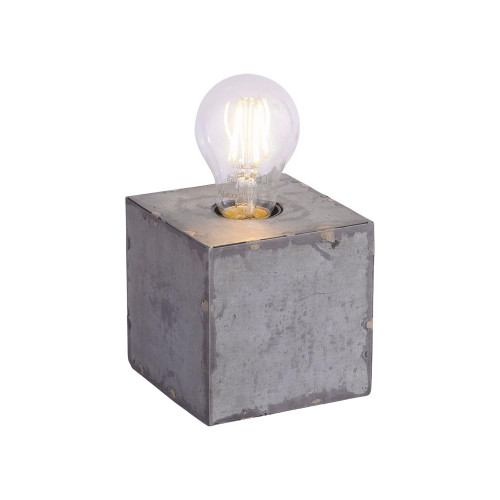 Leuchten Direkt SAMIA Silver Industrial Look Table Lamp