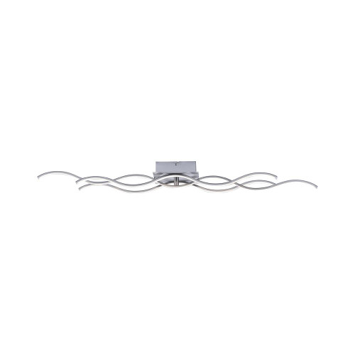 Leuchten Direkt WAVE 3 Light Medium Silver Ceiling Light