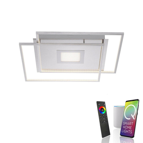 Paul Neuhaus Q-AMIRA Brushed Chrome Smart LED Ceiling Light