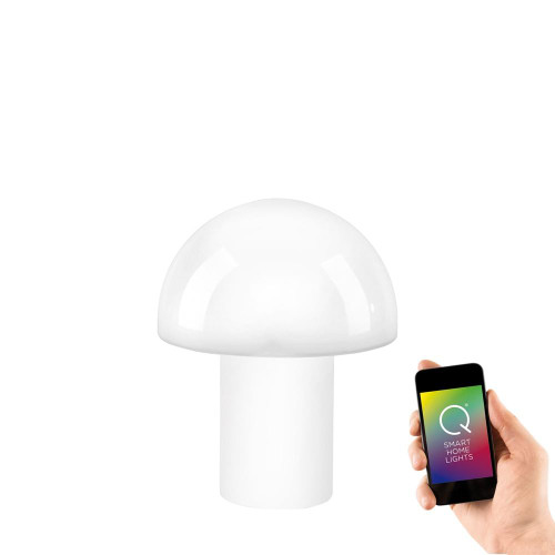 Paul Neuhaus Q-LIDO 22 White Mushroom Smart LED Table Lamp