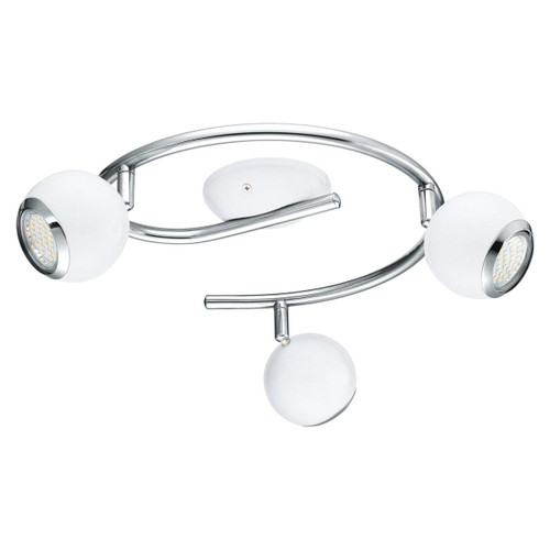 Eglo Lighting Bimeda 3 Light White and Chrome Bar Spotlight