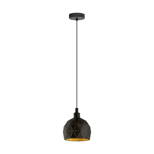 Eglo Lighting Roccaforte Black and Gold Pendant Light