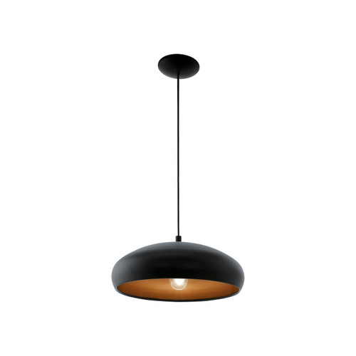 Eglo Lighting Mogano 1 Black and Copper Pendant Light