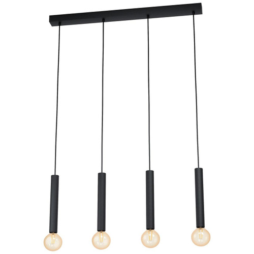 Eglo Lighting Cortenova 4 Light Black Bar Pendant Light