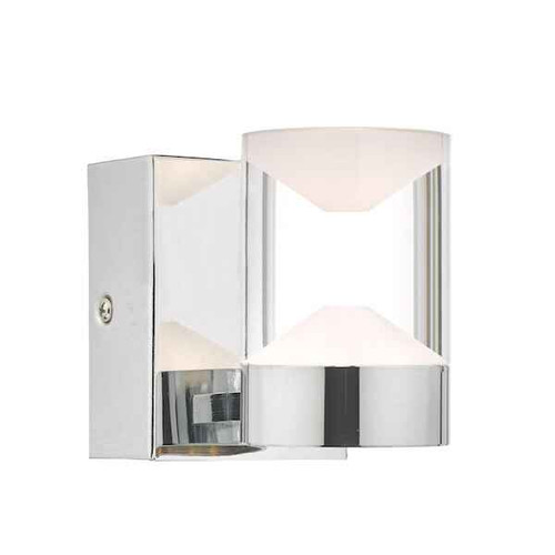 Susa Polished Chrome and Acrylic LED Bathroom IP44 Wall Light