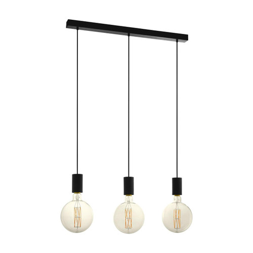 Eglo Lighting Pozueta 3 Light Black Bar Pendant Light