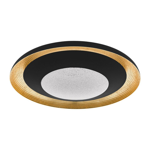 Eglo Lighting Canicosa 765 Black and Gold with Granille Shade Wall and Ceiling Light