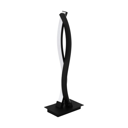 Eglo Lighting Lasana 2 Light Black with White Shade Table Lamp