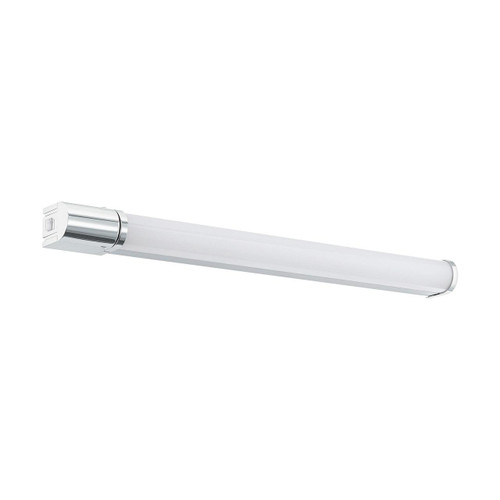 Eglo Lighting Tragacete 1 Silver and Chrome with White Shade Wall Light