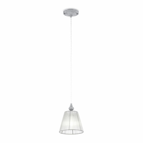 Maytoni Monsoon Antique Grey with Organza Shade Pendant Light