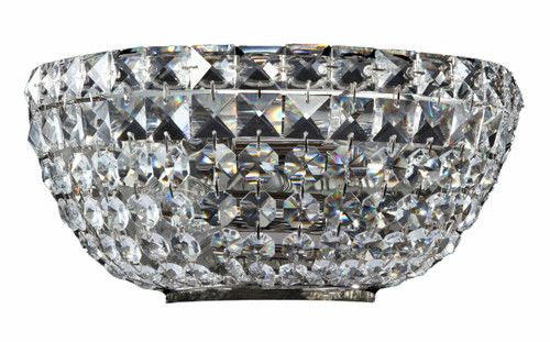 Maytoni Basfor 2 Light Chrome and Crystal Wall Light