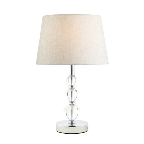 Selby Small Polished Nickel & Glass Ball Base Only Table Lamp