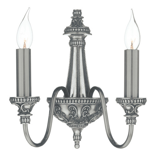 Bailey Pewter Double Wall Light