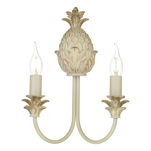 Cabana Cream Gold Double Wall Light