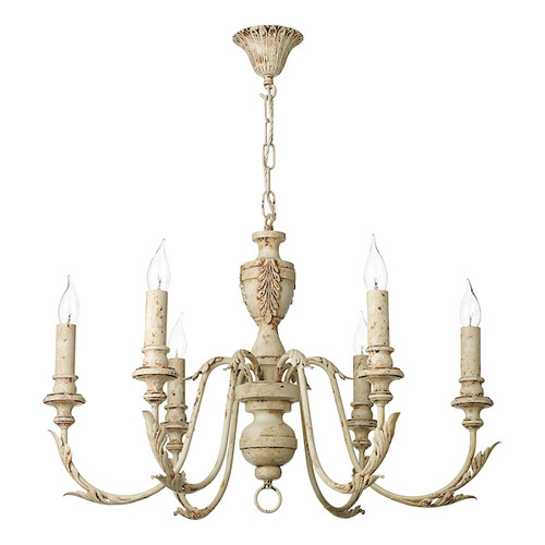 Emile 6 Light French Rustic Pendant Light