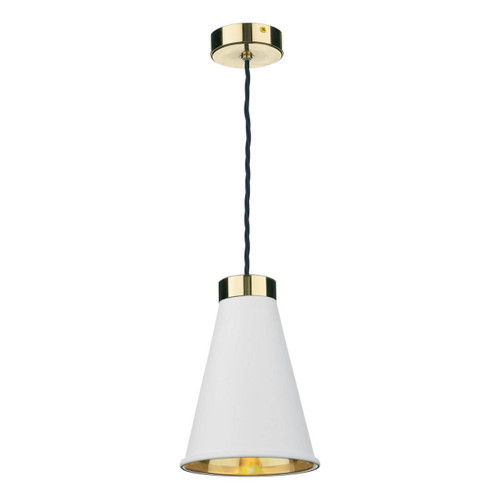 David Hunt Hyde Single Bespoke Metal Shade Pendant Light 