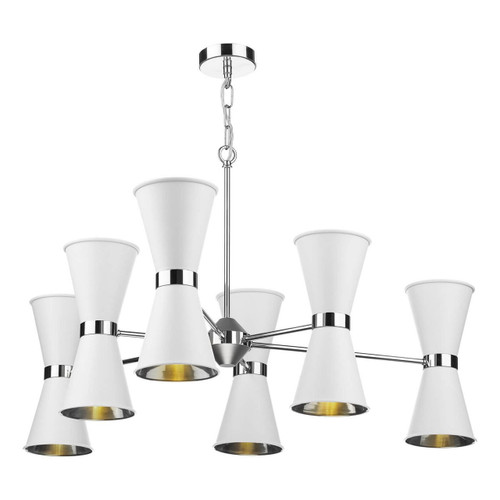 David Hunt Hyde 12 Light Pendant with Bespoke Metal Shades 