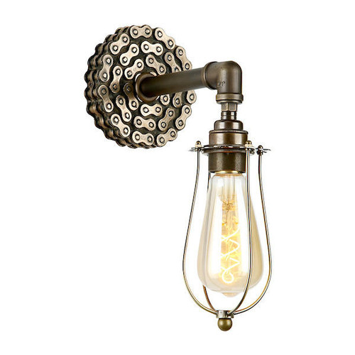 David Hunt Loxley Bronze with Cage Wall Light 