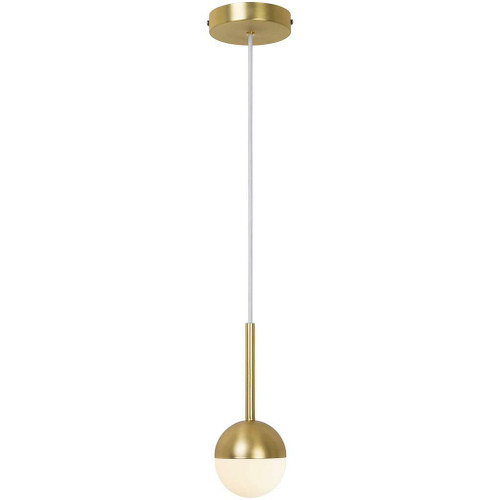 Nordlux Contina Brass WIth Opal Glass Single Pendant Light