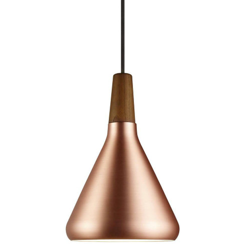 Nori 39 Copper With Wood Pendant Light