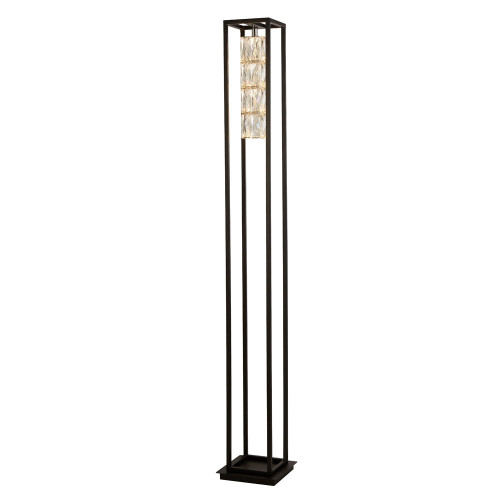 Searchlight Elevator Matt Black 1 Light Floor Lamp 